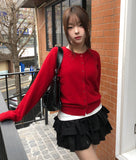 Socky Round Knit Cardigan
