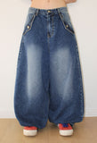 FLAP POCKET BRUSH DENIM