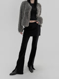 Riche Boucle Fur Cardigan