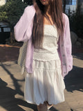 Buro Frill Banding Balloon Midi Skirt
