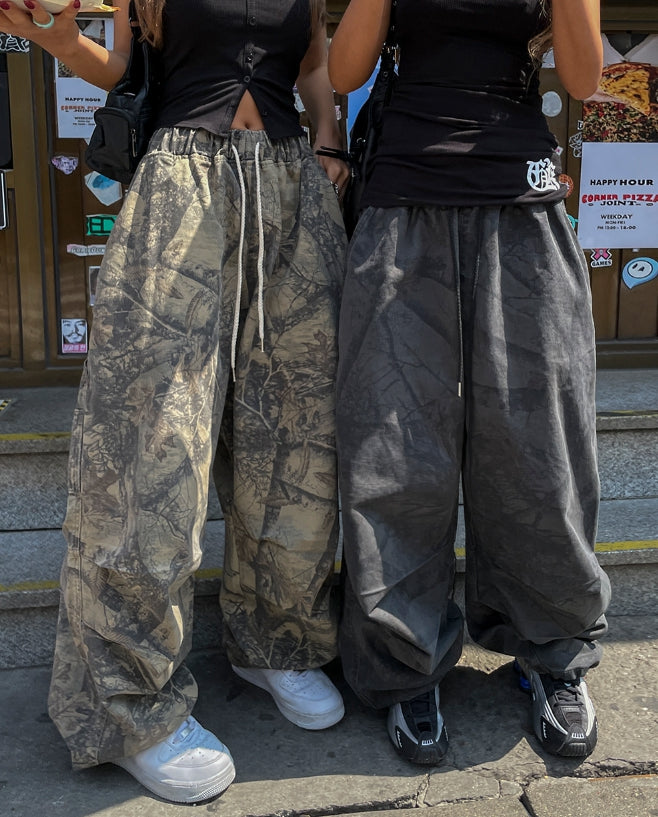 【U LAN】Cam Realtree Carpenter Balloon Pants U LAN (ユーラン) - カムリアルツリーカーペンターバルーン