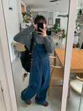 Uchiko denim suspender pants