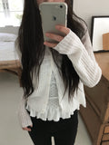 Weu Linen Rib Knit Cardigan