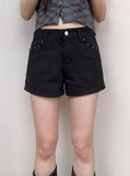 Bustle Rivet Studded Short Pants