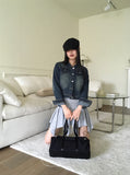 [MADE] Norber Vintage Washing Pocket Cropped Denim Jacket