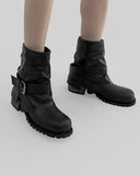 1108 Buckle middle boots (5.5 cm)