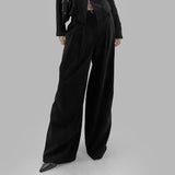 Tira Belt Pin Tuck Pants