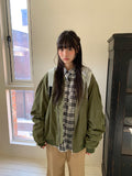 [unisex] Youinb Two-Way Shirring Hood Flight Jumper