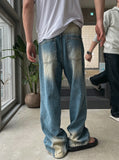 Real point brush denim