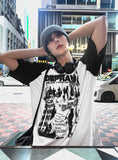 Dominic Color Matching Raglan Short Sleeve Tee