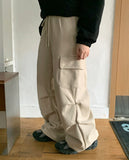 Login Banding Brushed Cargo Parachute Pants