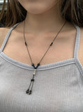 Topi Drop Stone Vintage String Necklace