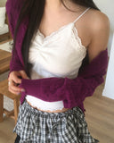 Wenme Lace Shirring Layered Sleeveless