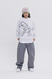 SILVER KEY-RING LOGO CREWNECK