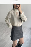 Yoru High Neck Tie Blouse