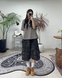 Caned Stripe Short Sleeve T-shirt