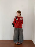 Kyokin Duffle Nordic Wool Knit Cardigan