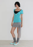 DEEP V-NECK TEE