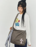CROSS Embroidered Cotton Canvas Cross Bag