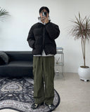 Peuon brushed nylon cargo pants