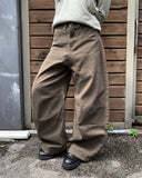 Juri Cut Pintuck Balloon Cotton Long Pants