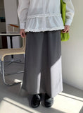 Irom Stripe Banding Long Skirt