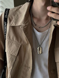 [MADE] 033 Serial number layered necklace