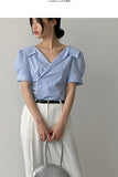 Virtue Unbalanced Puff Half Sleeve Shirt