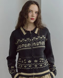 [2-WAY] Cherry Crop Zip-Up Cardigan