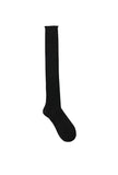 Sheer See-Through Shirred Long Knee-High Socks