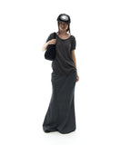 Side Panel Mermaid Maxi Skirt
