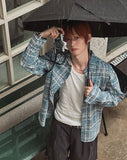 Reina Summer Check Over Fit Shirt
