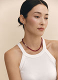 H edition BR(W) Ball Red Jade Beads Necklace