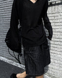 Non-fade Bermuda Snap Denim Pants