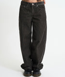 Heavy warm corduroy wide pants