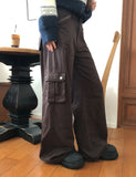 [MADE] Inkoo Color Matching Pocket Cargo Wide Long Pants