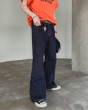 Knob Stitch Bootcut Raw Denim