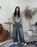 Decided Airtex Balloon Denim Pants