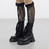 Micken lace knee socks