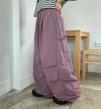 [Unisex] Relder Carpenter Banding Nylon Wide Pants