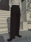 Tei Brushed Two Pin Tuck Slacks