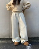 Hers Wide Training Banding Brushed Pants