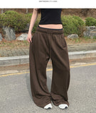 Four-Season Folding Volume Fit Wide Banding Pants