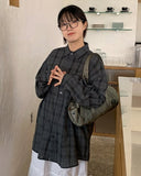 Kotoro Wrinkle Over Check Shirt
