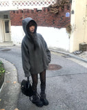 [MADE] Emo High Neck Midi Hooded Coat