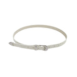 Tail chamois leather belt