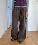 [BAONHAUS] Denin Cotton Semi-Bootcut Pants