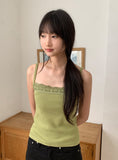 Calpi Lace Ribbed Sleeveless
