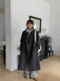 [unisex] Sticky Double Long Wool Coat - Wool 61