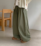 Takimi banding wide balloon cotton pants